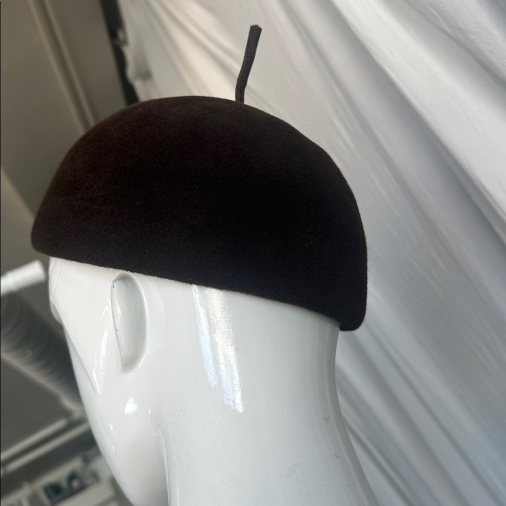 Beret - Hat by Jennifer Hoertz millinery Adorable Grosgrain Ribbon trim - Picture 10 of 12